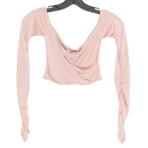 NWT Tiger Mist Crop Top Y2K Fairy Coquette Soft Girl Cottage Romantic Pink XS